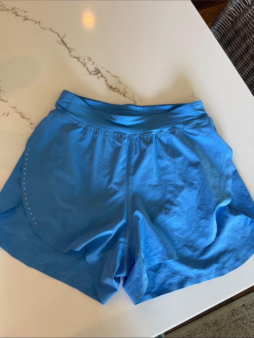 Lululemon fast and free shorts light blue xxs